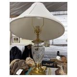 Cut Crystal Table Lamp with Shade