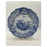 Adams & Son Delphi Blue Transfer Plate