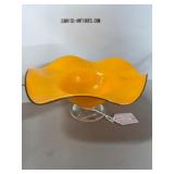 MCM Italian Art Glass Pedestal Bowl