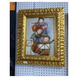 Framed Painting Signed J. Rybak, 19x25'