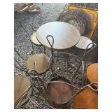 6 Wrought Iron Chairs With Round Seats