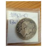 1893-O Barber Half Dollar Coin