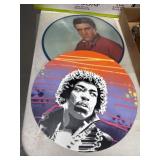 Elvis & Hendrix Vinyl Records With Artwork