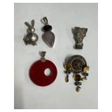 925 Silver Pendants and Brooches