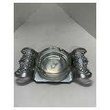 Farber Bros Metal Holder with Glass Insert