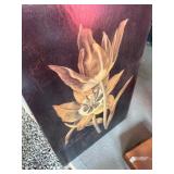 Hand-Painted Floral Artwork on Canvas