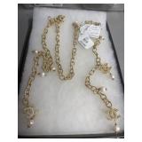 Designer Gold-Tone Wrap Necklace
