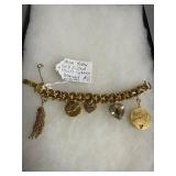 Gold-Filled Charm Bracelet with Safety