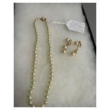 Mallorca Pearl Necklace and Earrings Set