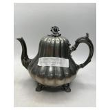 J. Tyler Sheffield Melon Silver-Plated Teapot