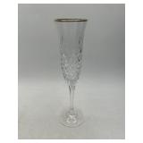 8 Crystal Champagne Flutes