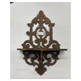 Ornately Carved Wooden Wall Shelf