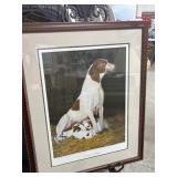Framed Signed Print 'New Entry - Foxhounds'