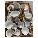 Porcelain Tea Cups and Saucers