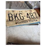Vintage New Jersey License Plates