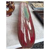 Union Hardware Wood Skateboard with Red Finish