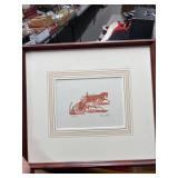 Framed Art Print Titled 'Trotter'