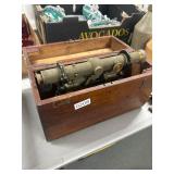 Vintage Brass Surveyor's Transit in Box