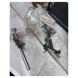 Laboratory Glassware and Clamps Set