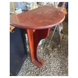 Mahogany Semi-Circular Wall-Mounted Table