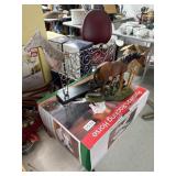 Decorative Horse Figurines and Rocking Horse