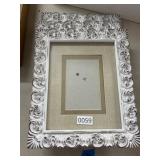 3 Ornate White Photo Frames