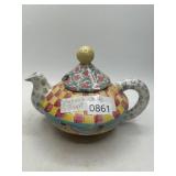 Hand-Painted Ceramic Teapot by MacKenzie-Childs