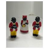 Ceramic Figurines with Red Attire