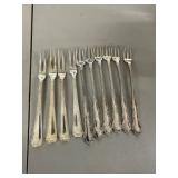 Silver-Plated Seafood Forks