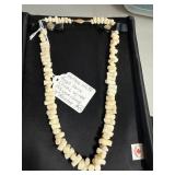 19-Inch White Angel Skin Coral Necklace
