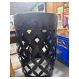 Metal Decorative Floral Cutout Stool