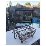 Ornate Wrought Iron Planter Stand