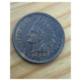 1907 Indian Head One-Cent Coin