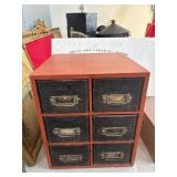 Wooden Cabinet With Six Storage Drawers