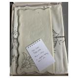 Embroidered Tablecloth and Napkins Set