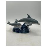 Lladro 6470 'A Swimming Lesson Dolphins'