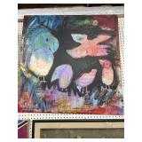 Expressionist painting Birds artist Tim Arenson, 2