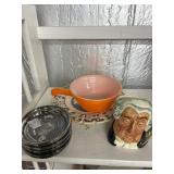 Ceramics and Mercury Glass Coaster Set