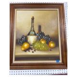 Framed Still Life Painting, 30 1/2 x 26 1/2
