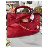 Michael Kors Red Pebble Leather Bag