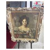 Framed Portrait of Woman, 20 1/2 x 25