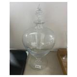 Clear Glass Apothecary Jar with Lid