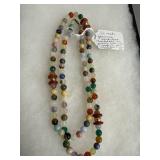32-Inch Genuine Hardstone Necklace