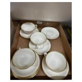 Lenox Mansfield Cups and Saucers Set