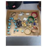 Jewelry Lot with Earrings, Necklaces, and Bracelet