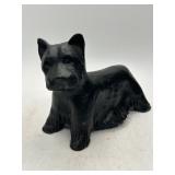 Black Cast Iron Dog Figurine
