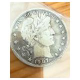 1907 Barber Half Dollar Coin