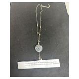 Sterling Silver Necklace with Larvikite