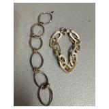 Two 925 Silver Link Bracelets