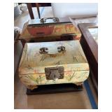 Two Decorative Lidded Boxes